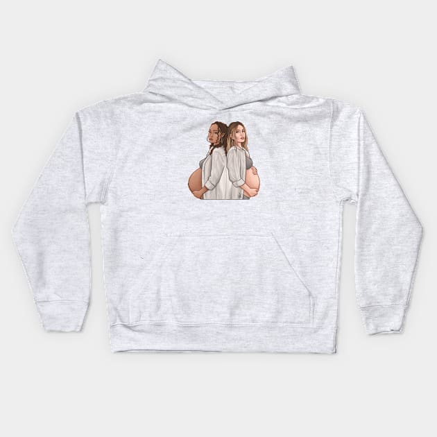 Mothers || Leigh and Perrie Kids Hoodie by CharlottePenn